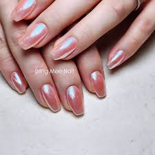 Chrome finish nail art